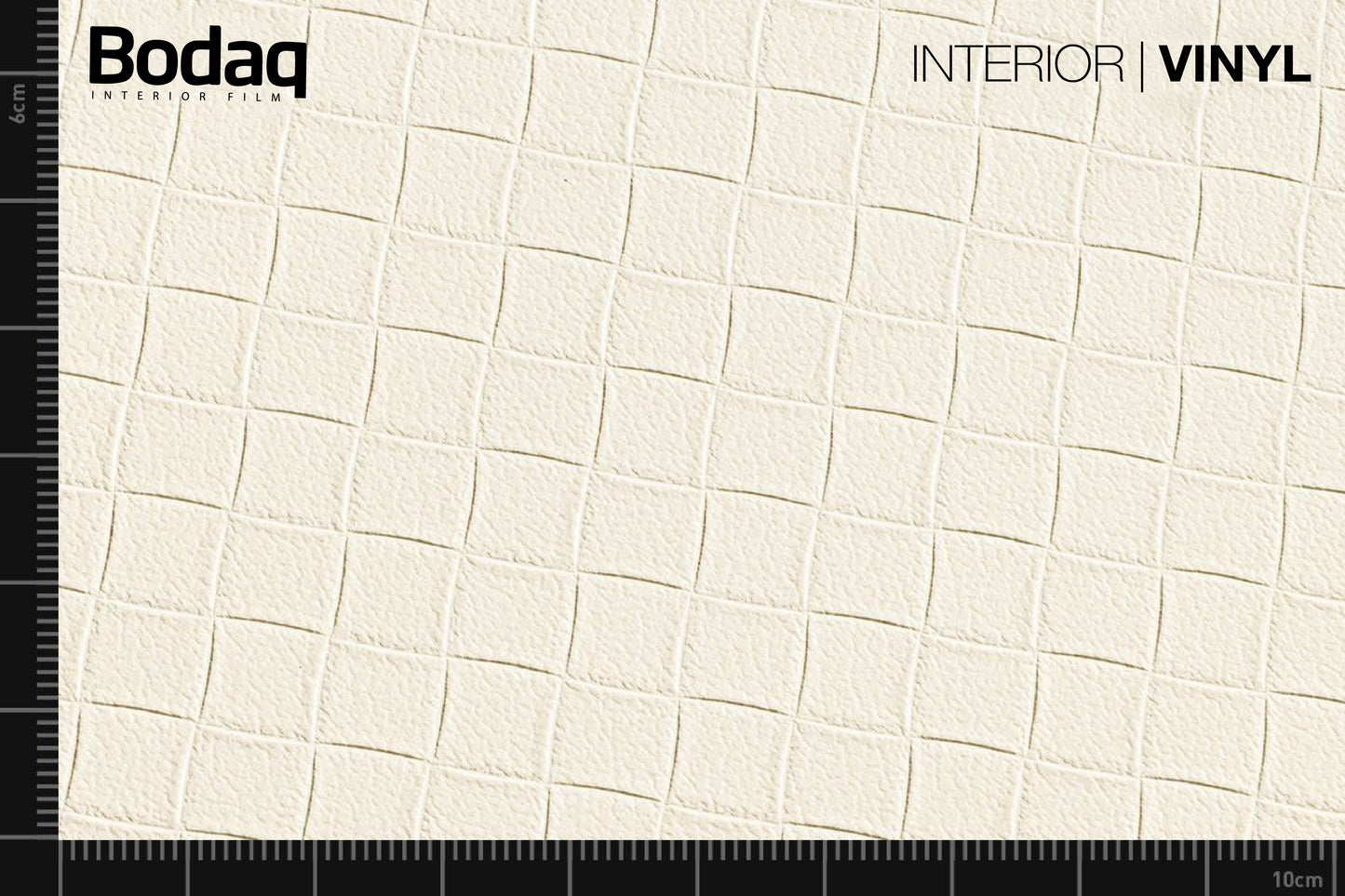 BODAQ Interior Film TNS10 Rhombus White Leather - A5 Sample